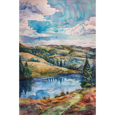 Landscape Canvas in Watercolour